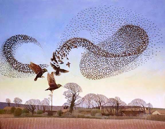 Mary Oliver's poetry and starlings in winter