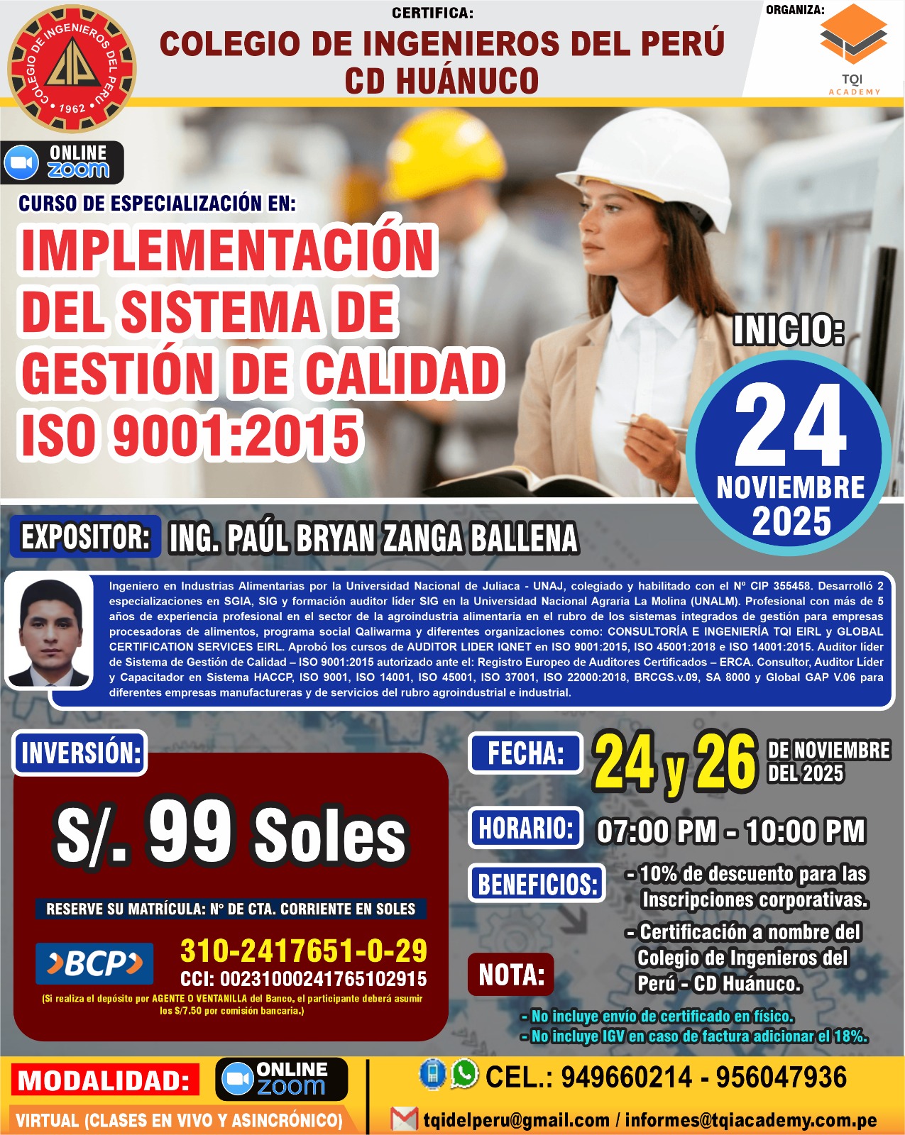 TQI - ‼𝐂𝐔𝐑𝐒𝐎 𝐄𝐍: IMPLEMENTACIÓN DEL SISTEMA DE GESTIÓN DE CALIDAD ISO ...