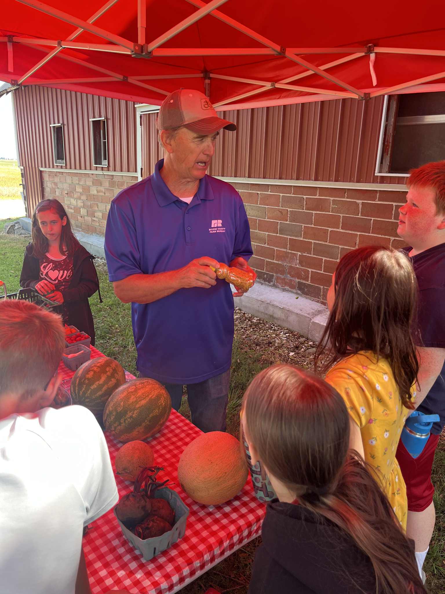 Boone - Greg Rinehart, board member, teaches 5th graders all about the ...