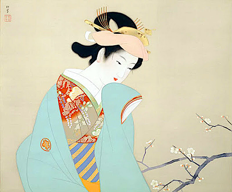 Flower Basket' (花がたみ) 1915, inspired by a Noh play, by Uemura
