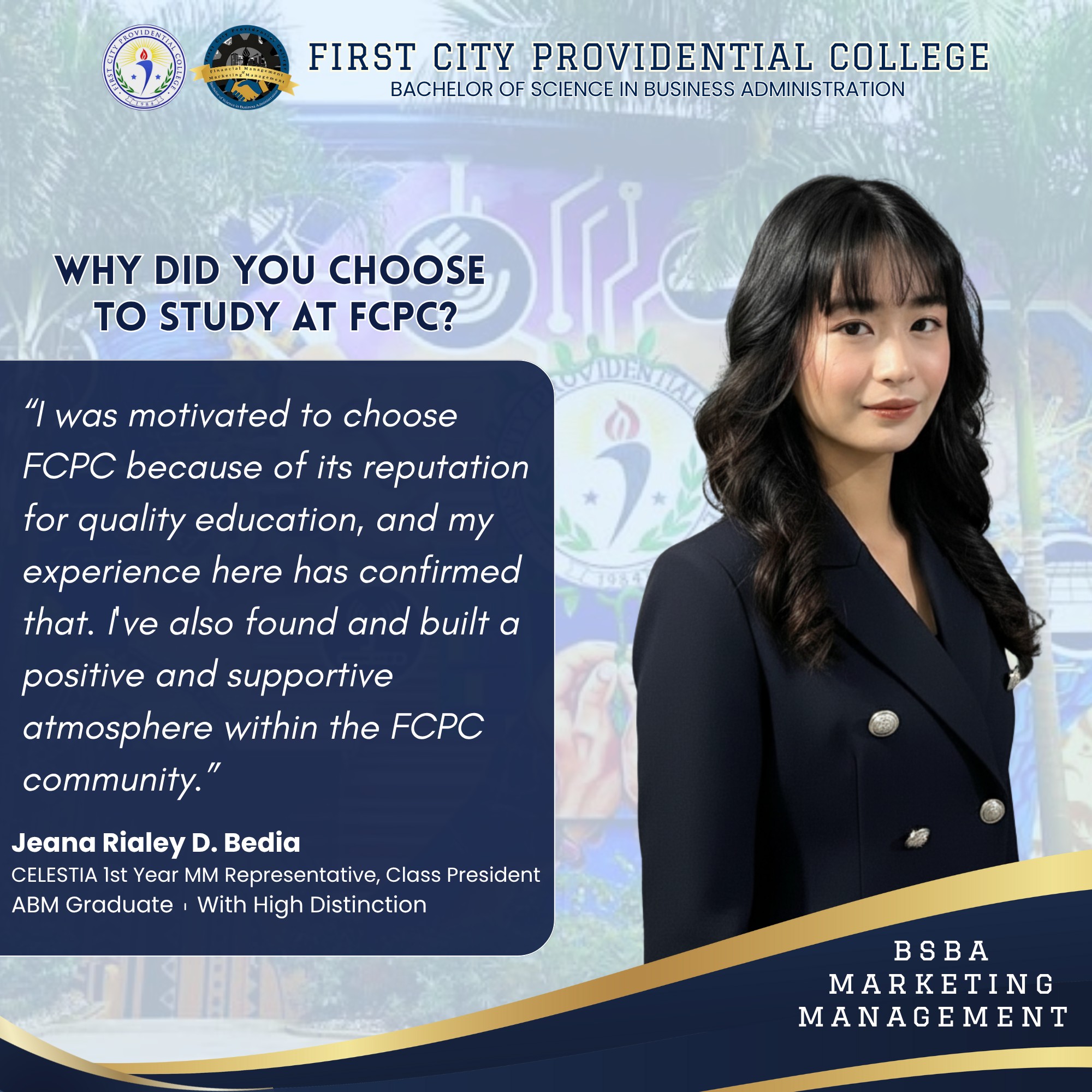 FCPC... - FCPC CELESTIA - Students of Business Administration