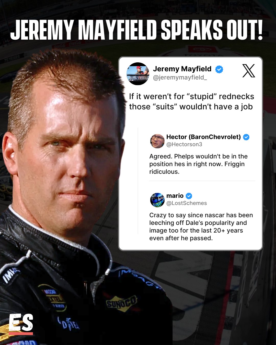 Mayfield drops the truth bomb💥... - EssentiallySports Nascar | Facebook