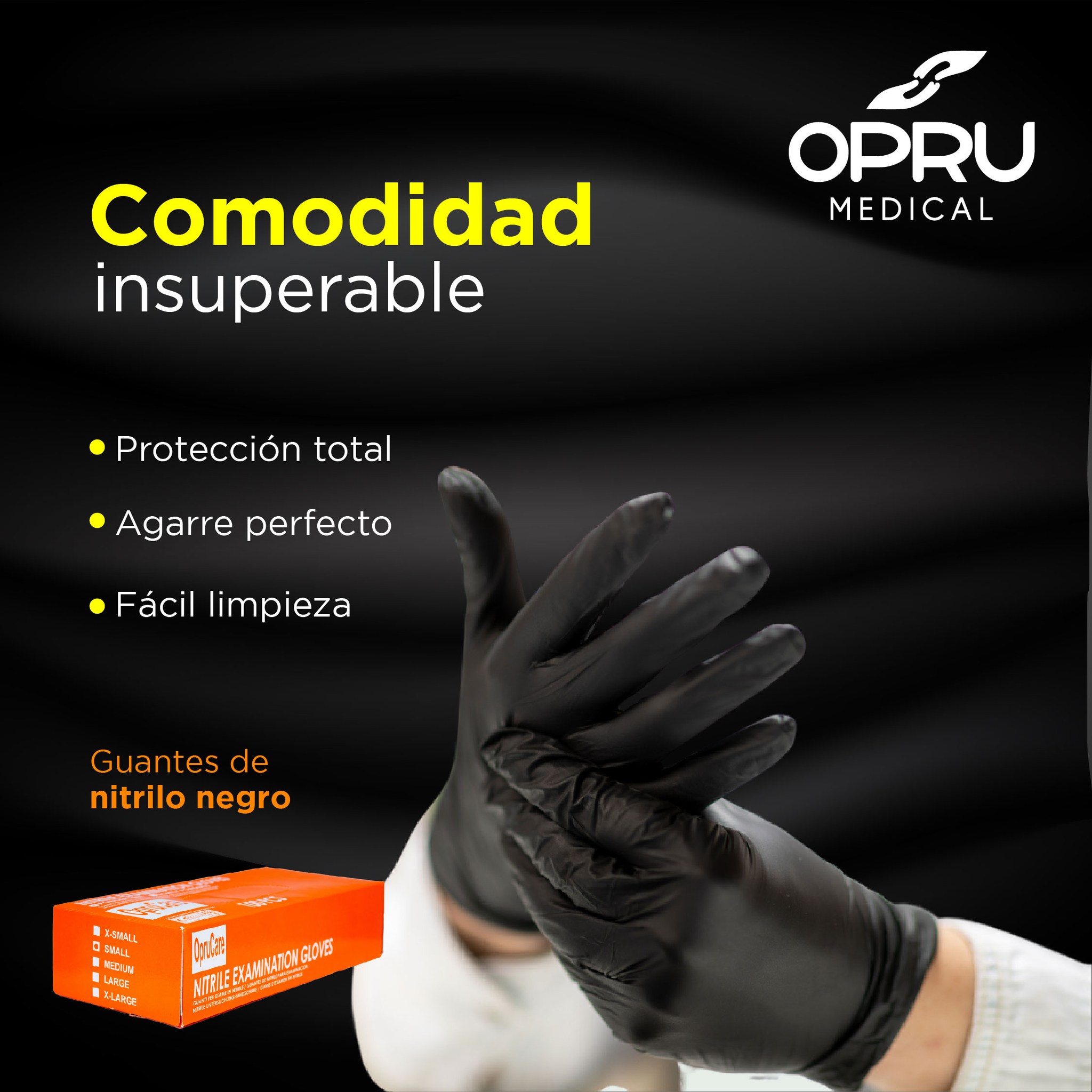 OPRU - ¡Nuestros guantes de nitrilo negro son ideales para cocinar!🔥👨‍🍳 ...