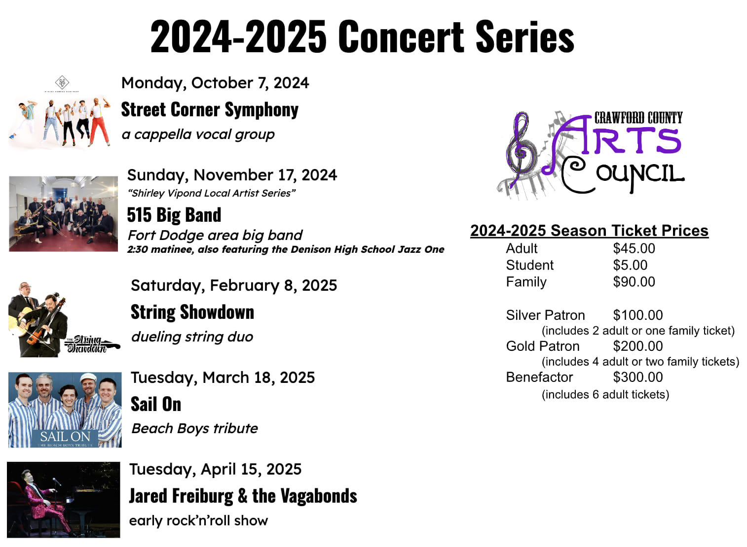 Crawford - 📣 The first concert of the 2024-2025 season is only two ...
