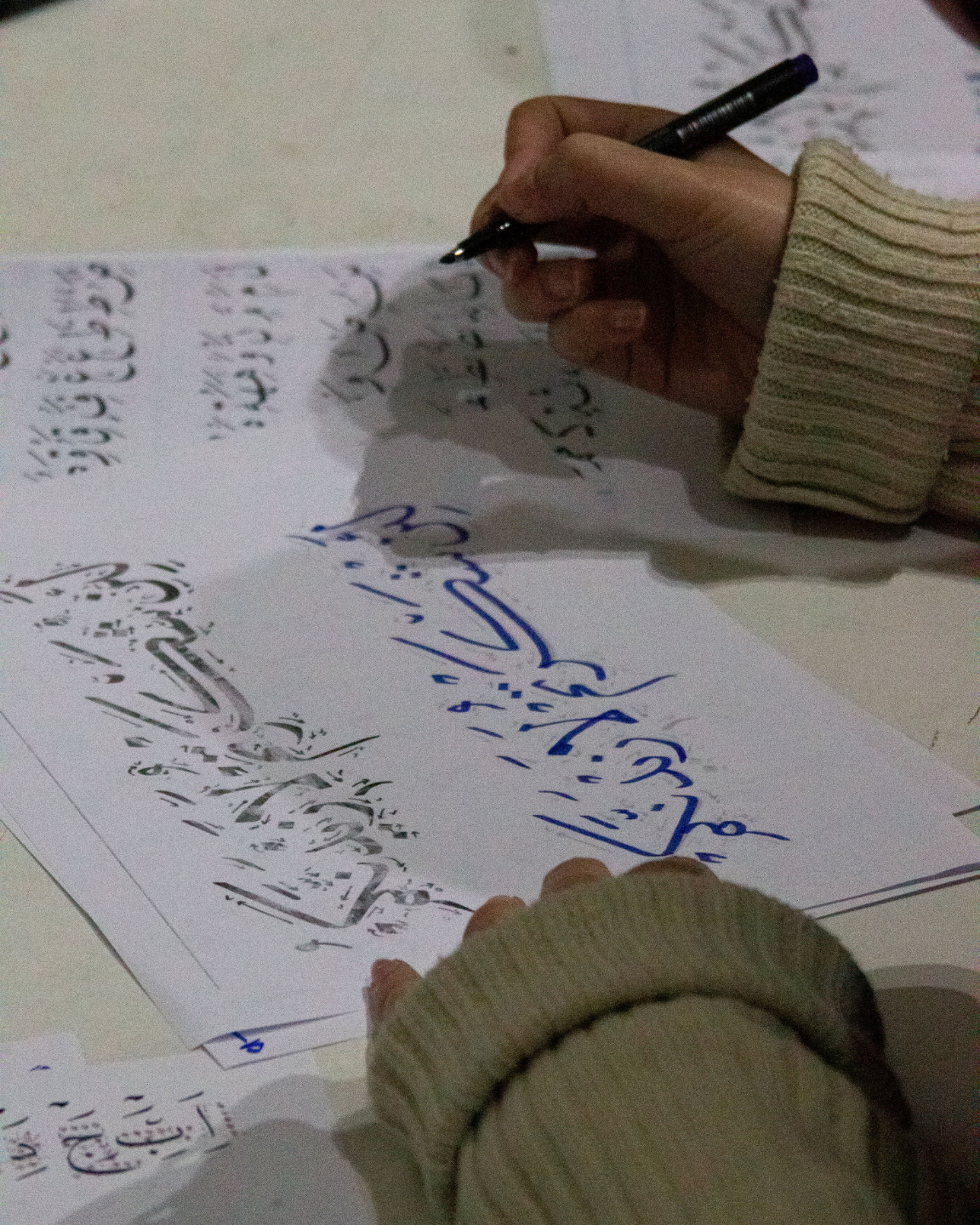 Relive the magic of our Arabic calligraphy workshop with Reda! 🎨 While ...
