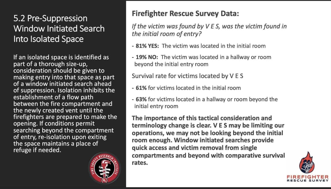 Search Culture - “window initiated search”!!!!! Firefighter Rescue ...