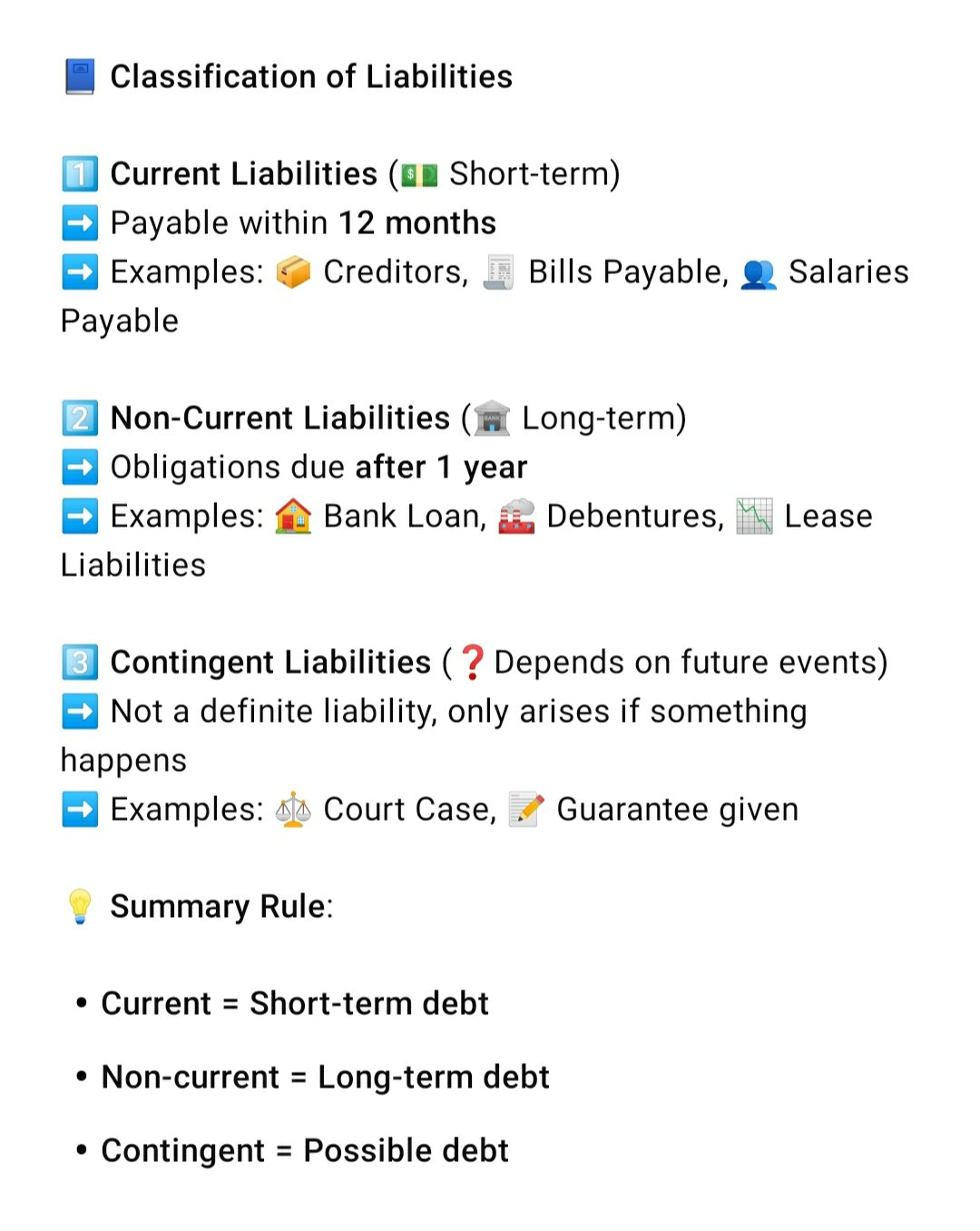 Accounts - 📘 Classification of Liabilities ️ Current Liabilities (💵 ...