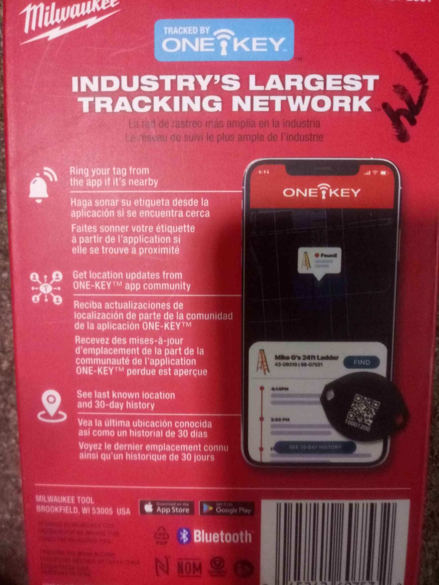 Milwaukee One key tracking tag - Key Chains & Lanyards - Louisville ...