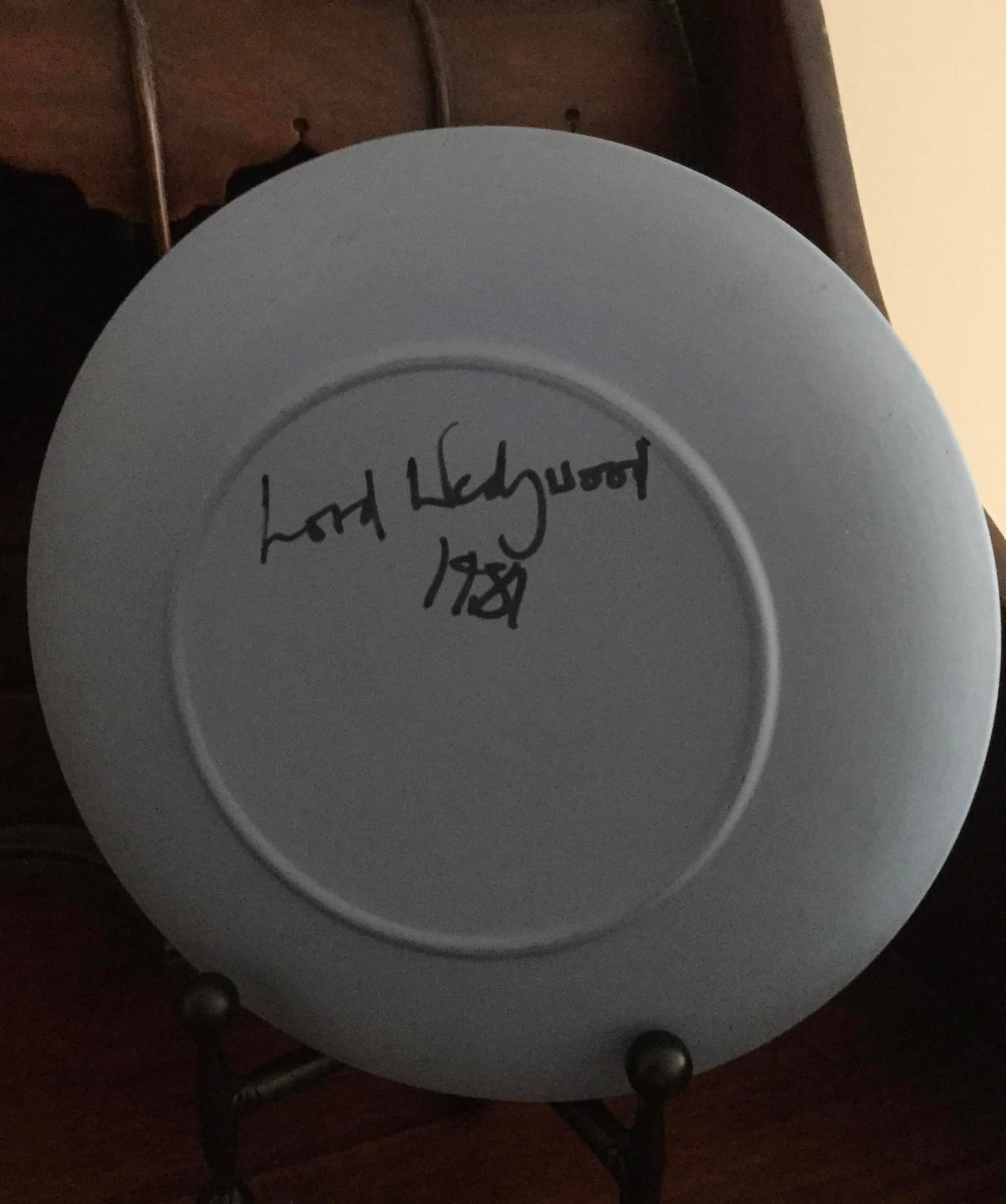 Wedgewood plate signed by artist