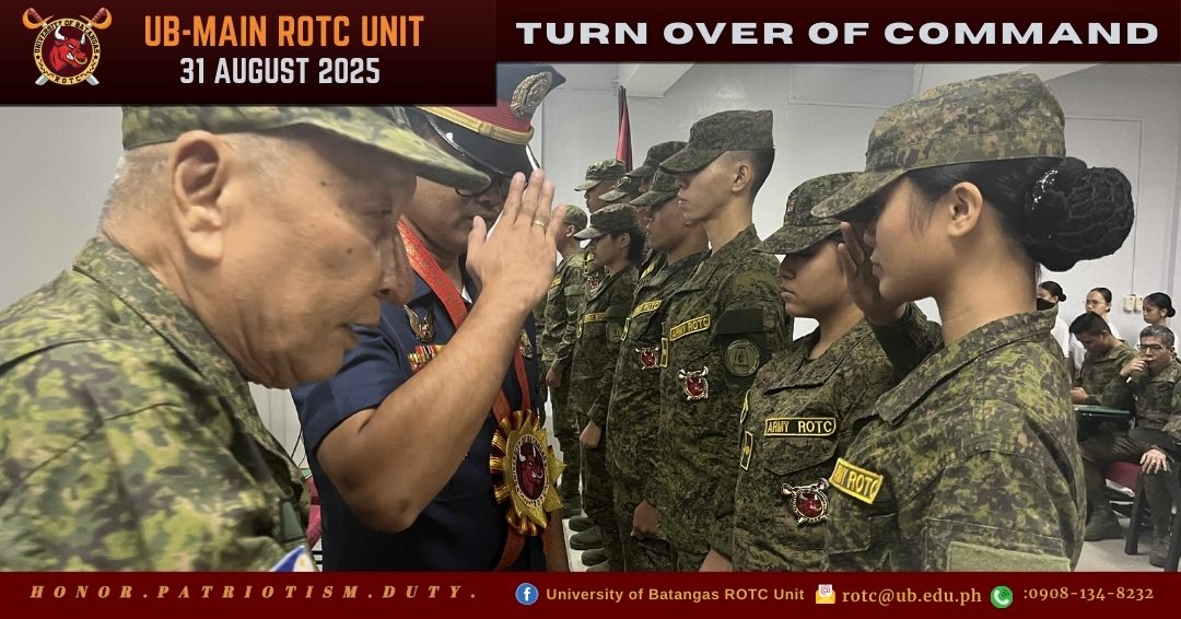 University of Batangas... - University of Batangas ROTC Unit