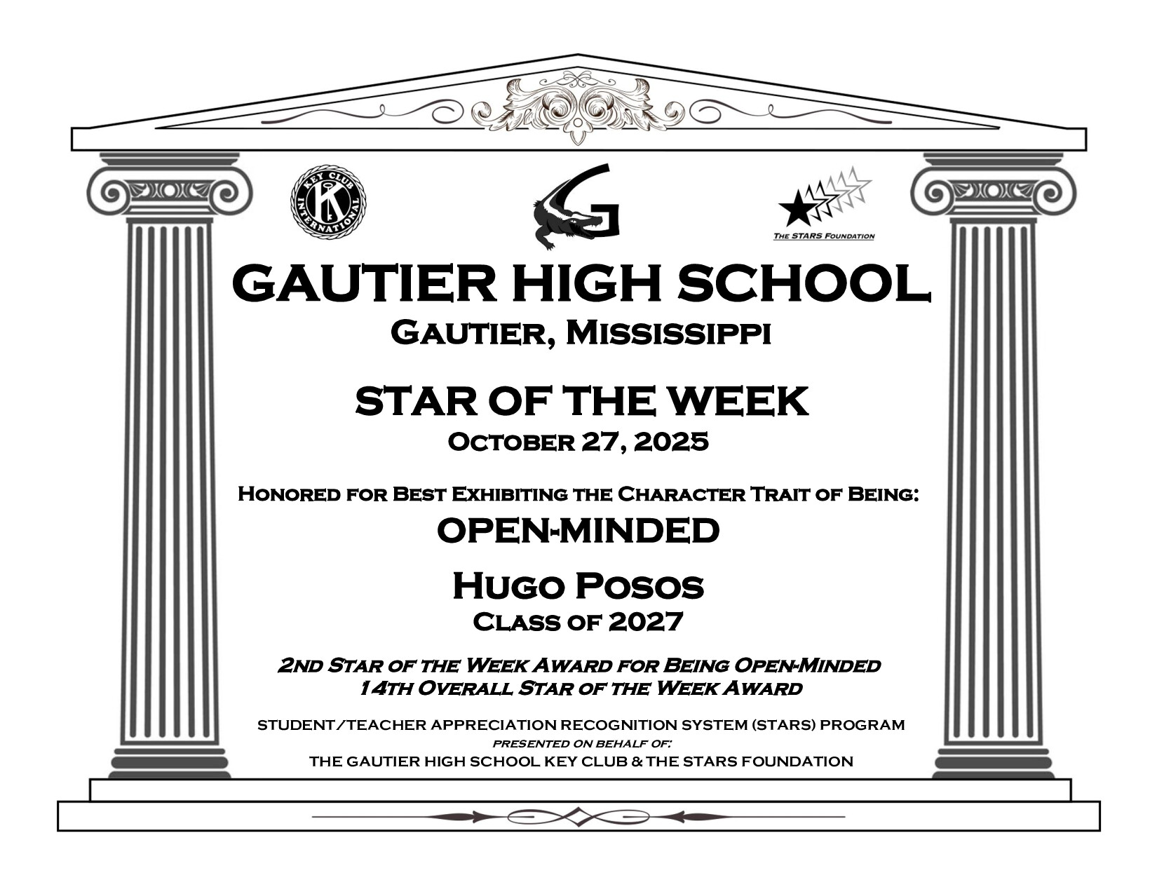 Stars of the Week | Gautier MS