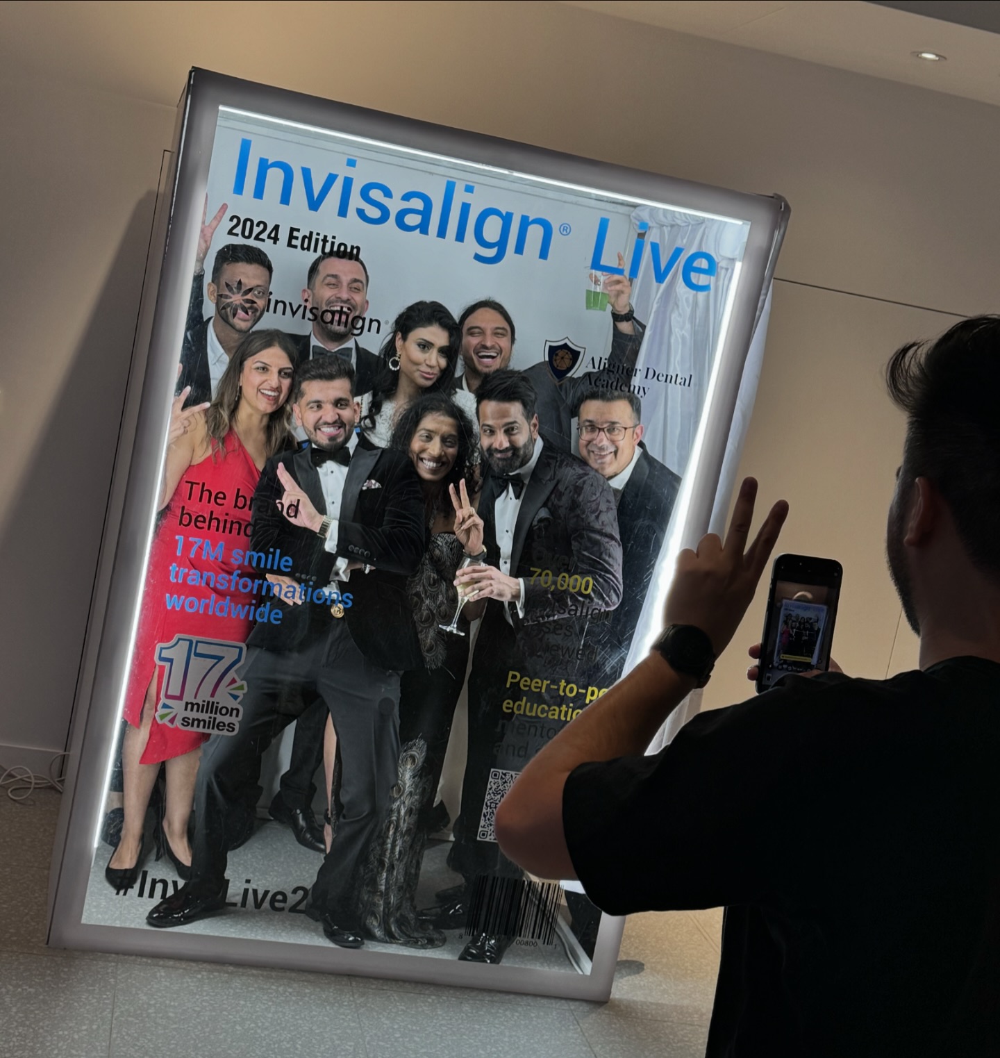 Coco Photo Booths delivered a custom magazine booth for Invisalign at a ...