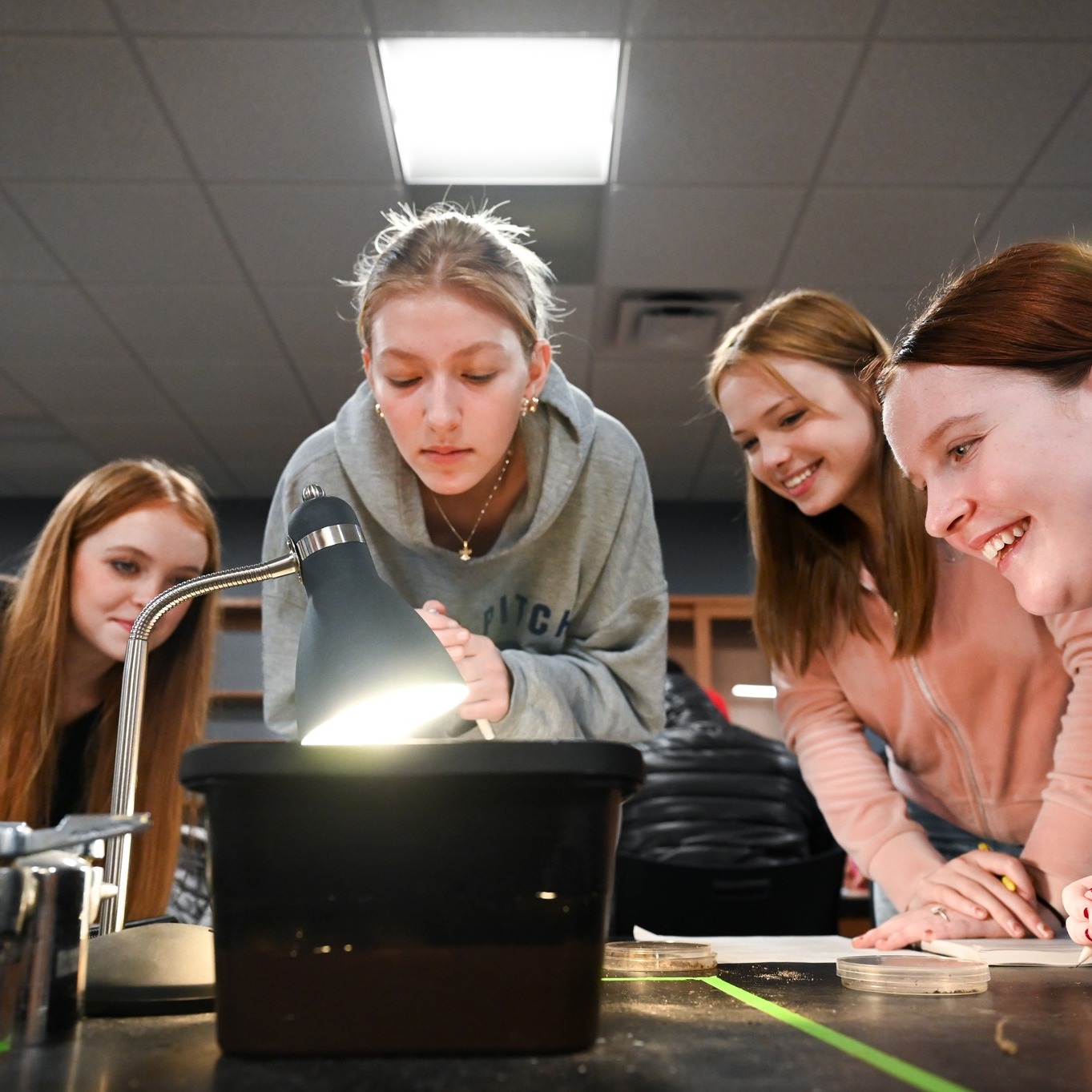 Happy Friday! Students in Principles of Biology participate in a lab ...