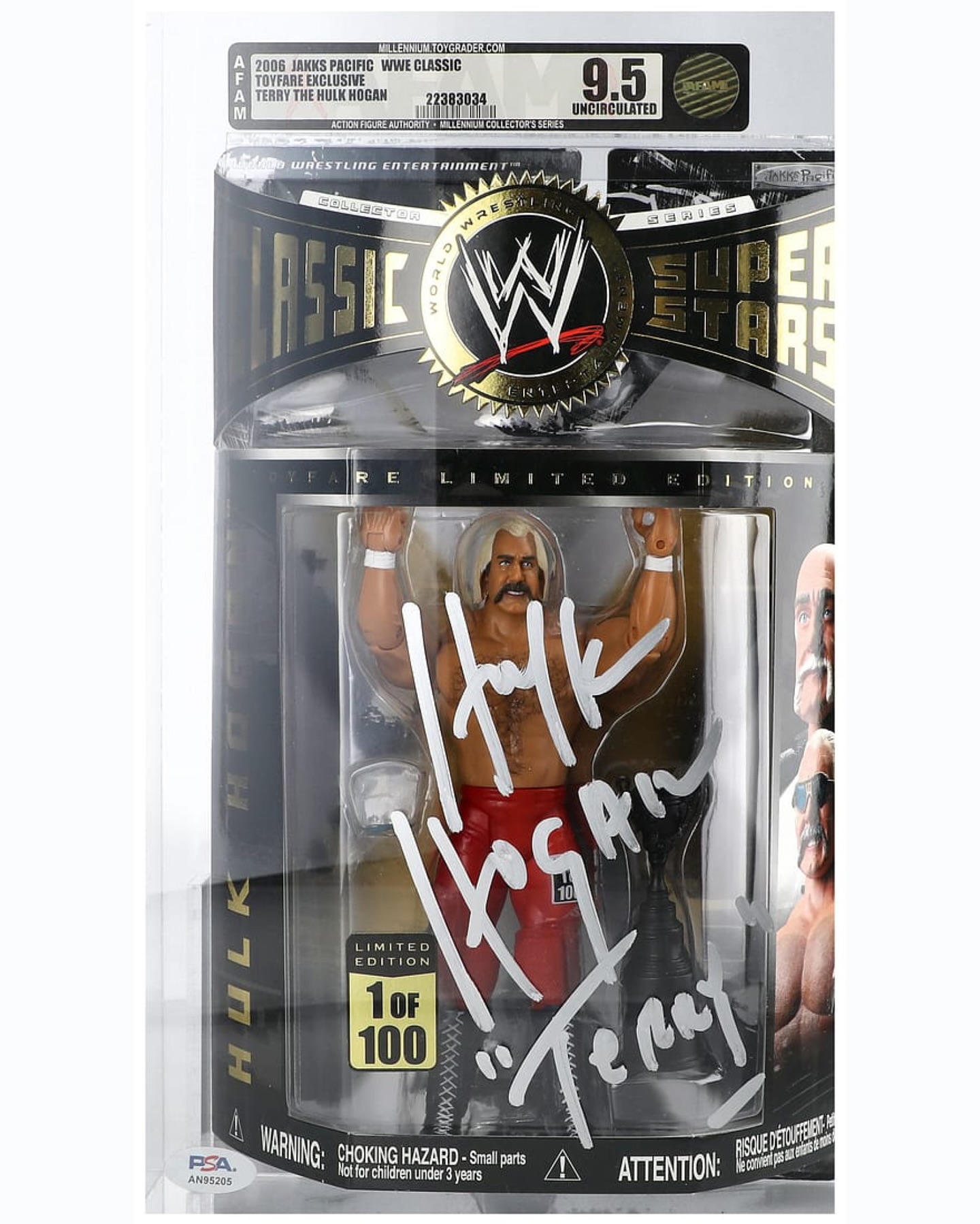 Hulk Hogan signed WWE classic figure up for auction