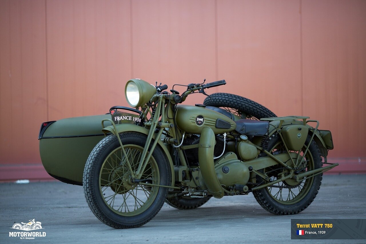貴重!!　40～50's　フランス製　TERROT　ミキスト　レストア仕様 Classic 1930 Terrot HSST 350 💙❤️🖤 The 1930 Terrot HST 350cc is