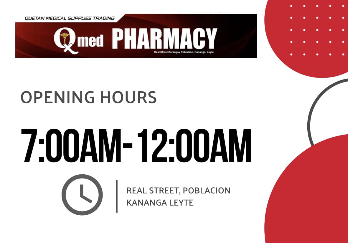 Quetan - 📌We’re OPEN until 12 midnight, Monday-Sunday📌 QMED PHARMACY is ...