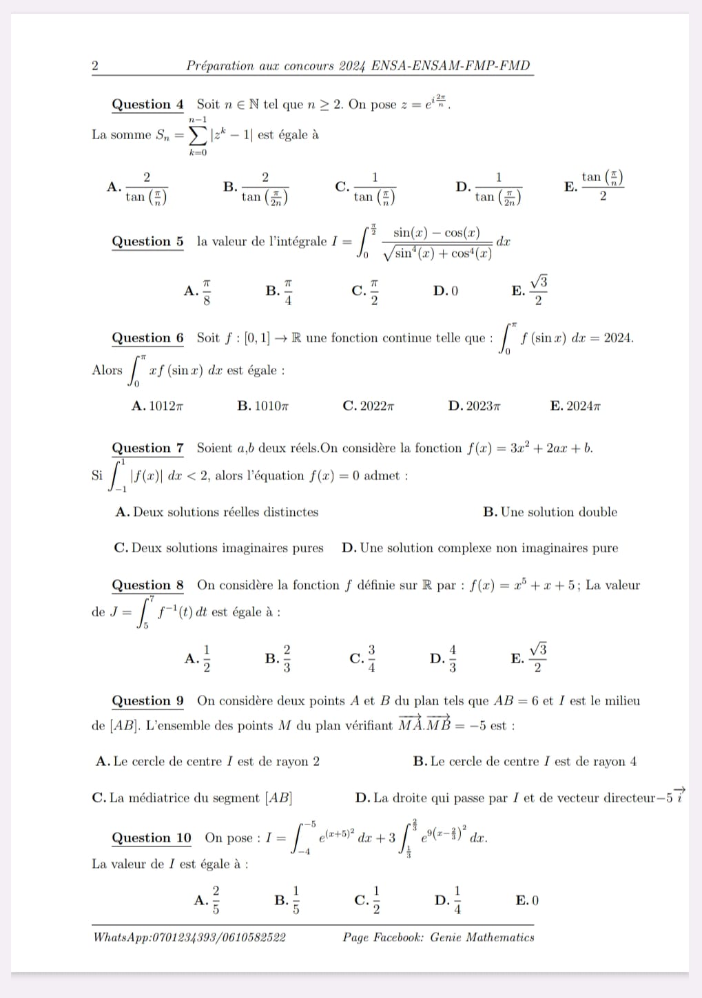 Genie Mathematics | Fès