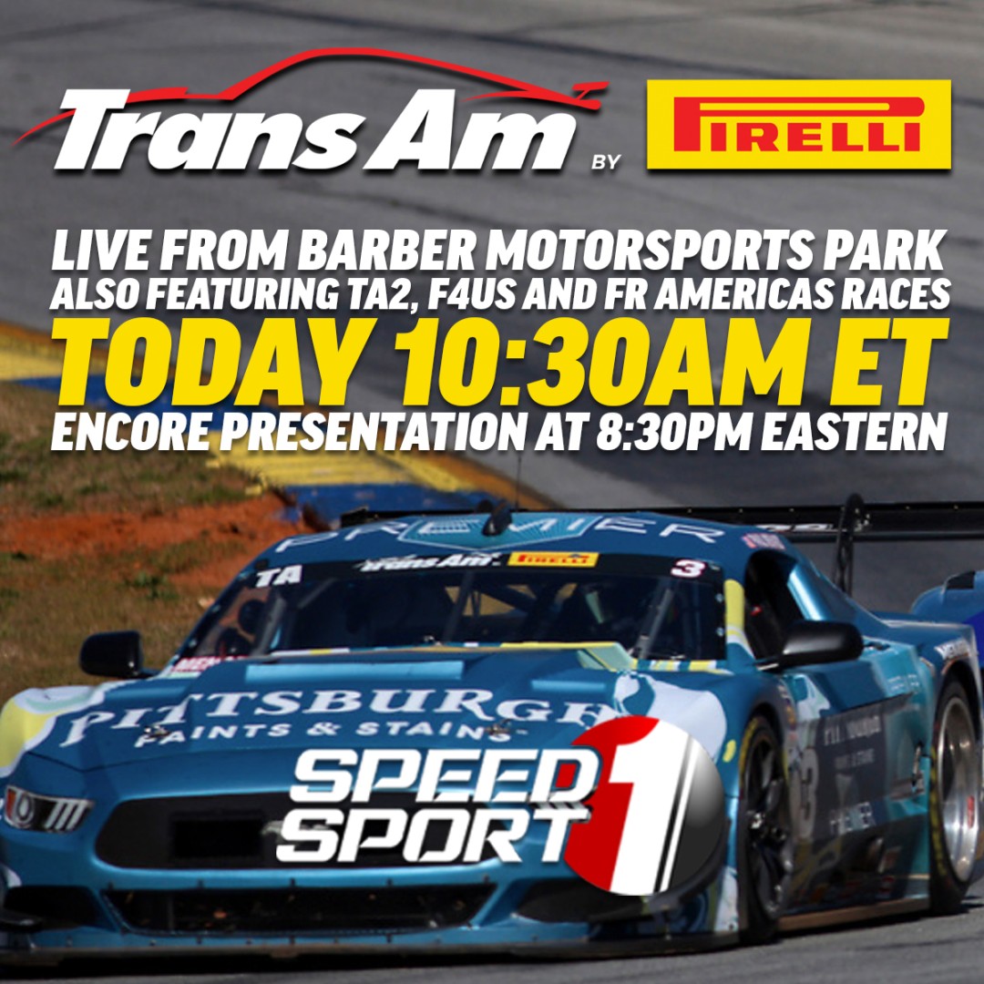 SPEED SPORT 1 - TODAY: Trans Am by Pirelli LIVE from... | Facebook