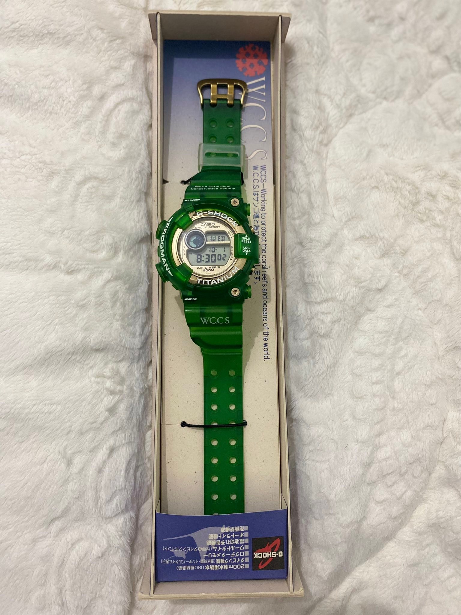 G-SHOCK FROGMAN W.C.C.S DW8201WC Green Jelly‼️ ??Original 