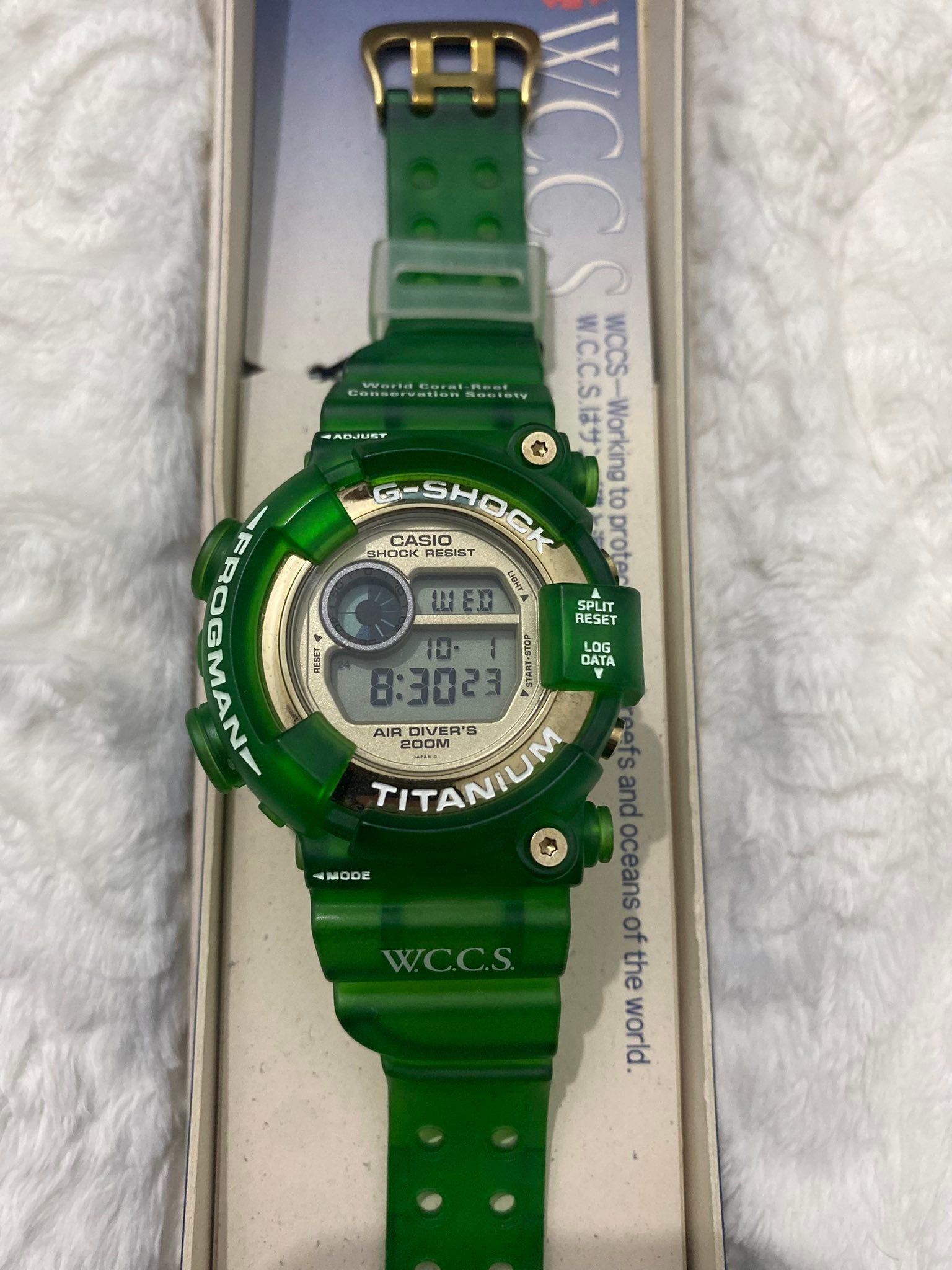 G-SHOCK FROGMAN W.C.C.S DW8201WC Green Jelly‼️ 📌💯Original