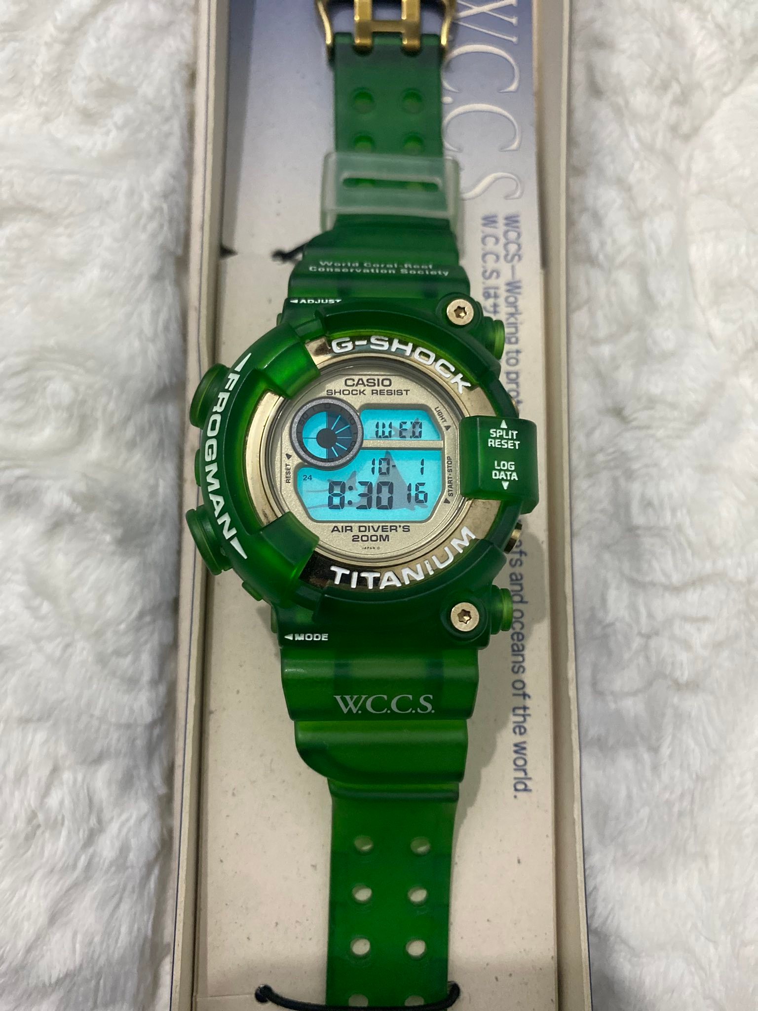 G-SHOCK FROGMAN W.C.C.S DW8201WC Green Jelly‼️ 📌💯Original