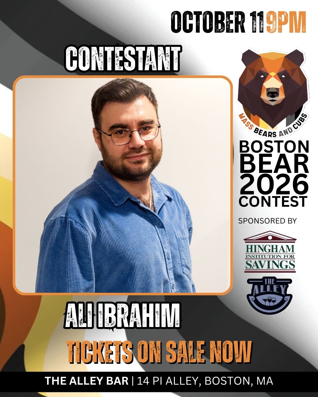 Mass - Ali Ibrahim, Boston Bear Contestant #5! Ali graduated from ...