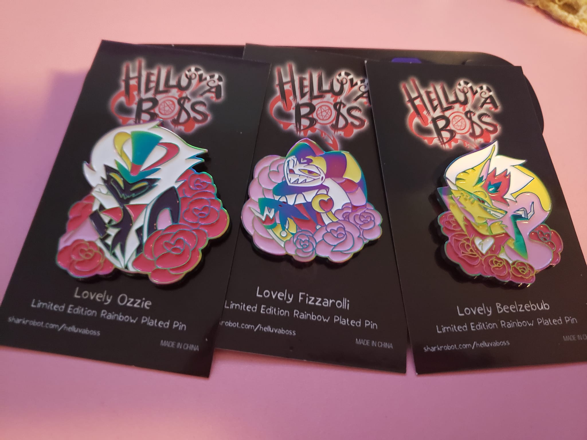 Collecting Hazbin Hotel con exclusive pins with help from friends