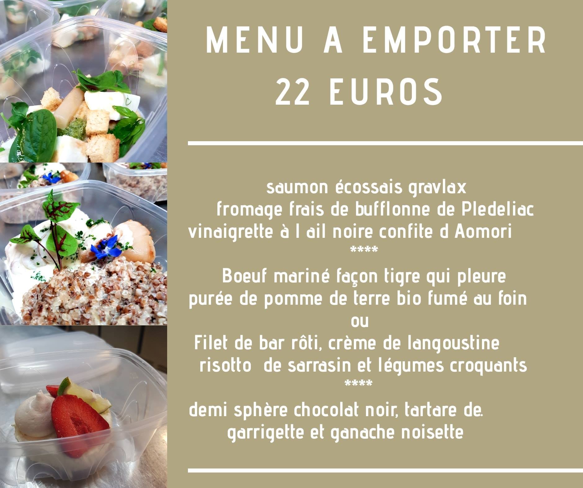 Le menu à emporter de cette semaine,... - BRUT le Restaurant