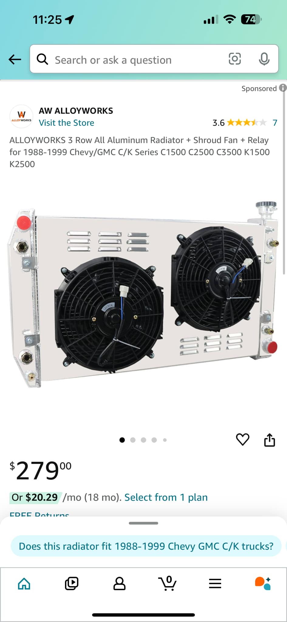 3-Row Aluminum Radiator + Shroud + Fan Combo For 1988-1995 Chevy GMC C1500 C2500 C3500 K1500 – Performance Cooling Upgrade