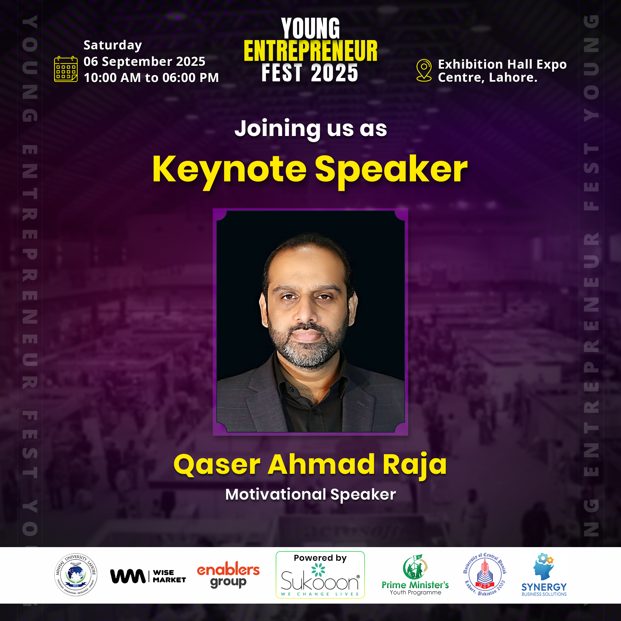 Enablers - We are delighted to announce that Qaiser Ahmed Raja will be ...