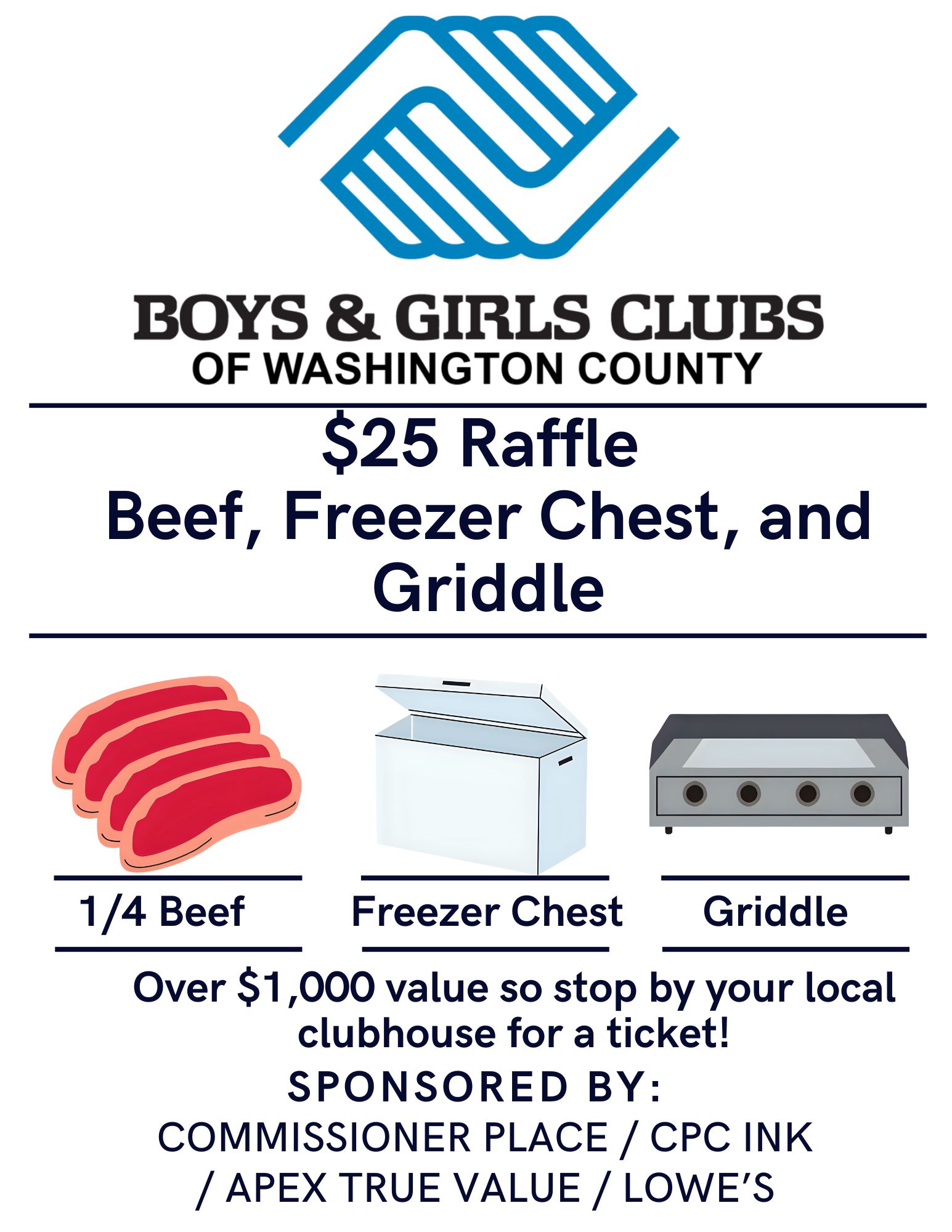 🎉 RAFFLE... - The Boys & Girls Clubs of Washington County | Facebook