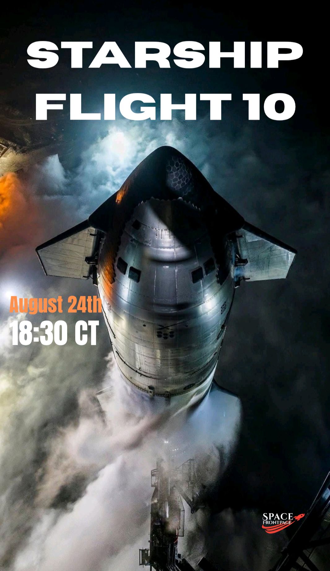 The countdown is getting real. Starship is standing tall on the