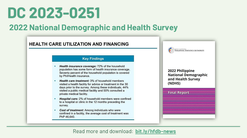 HFDB PH - Department Circular No. 2023-0251 June 7, 2023 2022 National ...