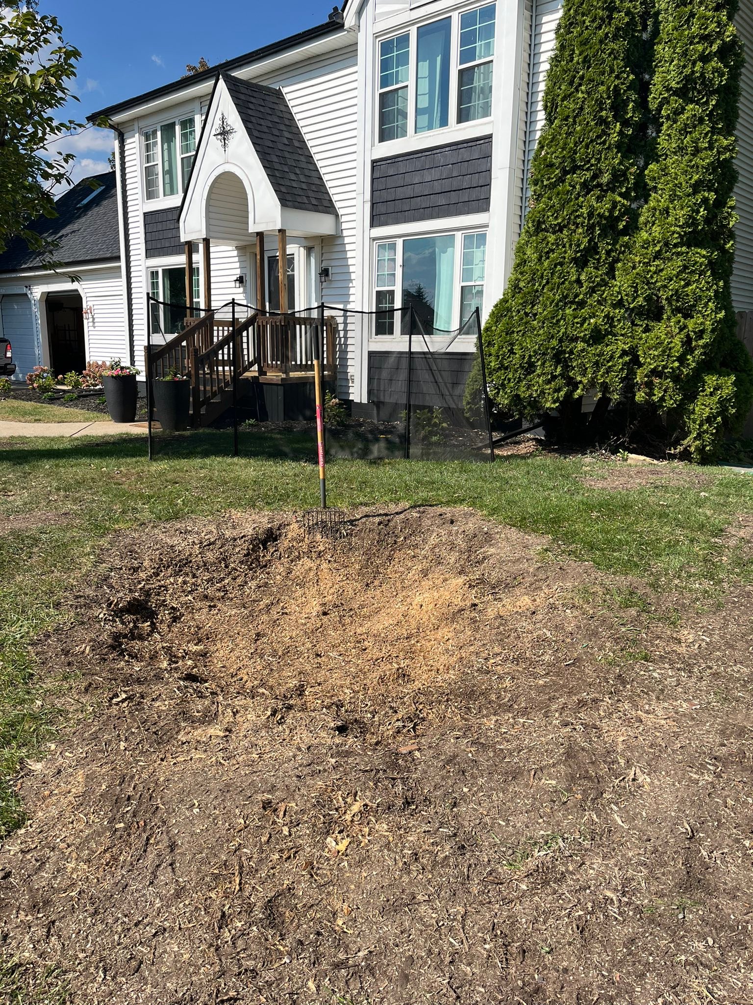 Superior - Stump hole 🕳️ ground and cleaned 🧼 out to a 12”-14 depth to ...