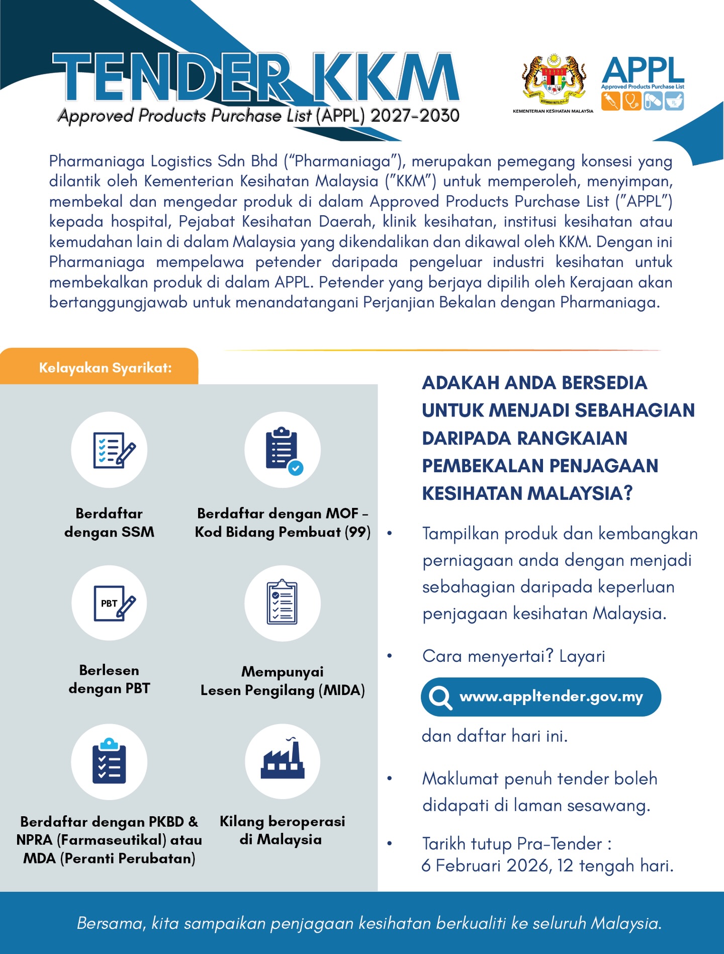Pra-tender Kementerian... - Pharmaniaga Berhad-Official | Facebook