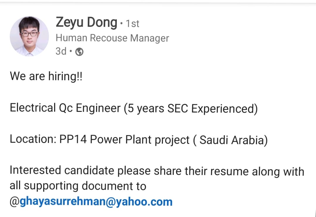 Experts For Sepco3 Projects