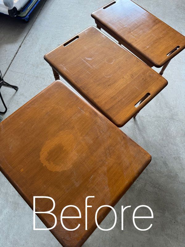 Salvaged - Nesting tables are so darn handy and wait until you see how ...