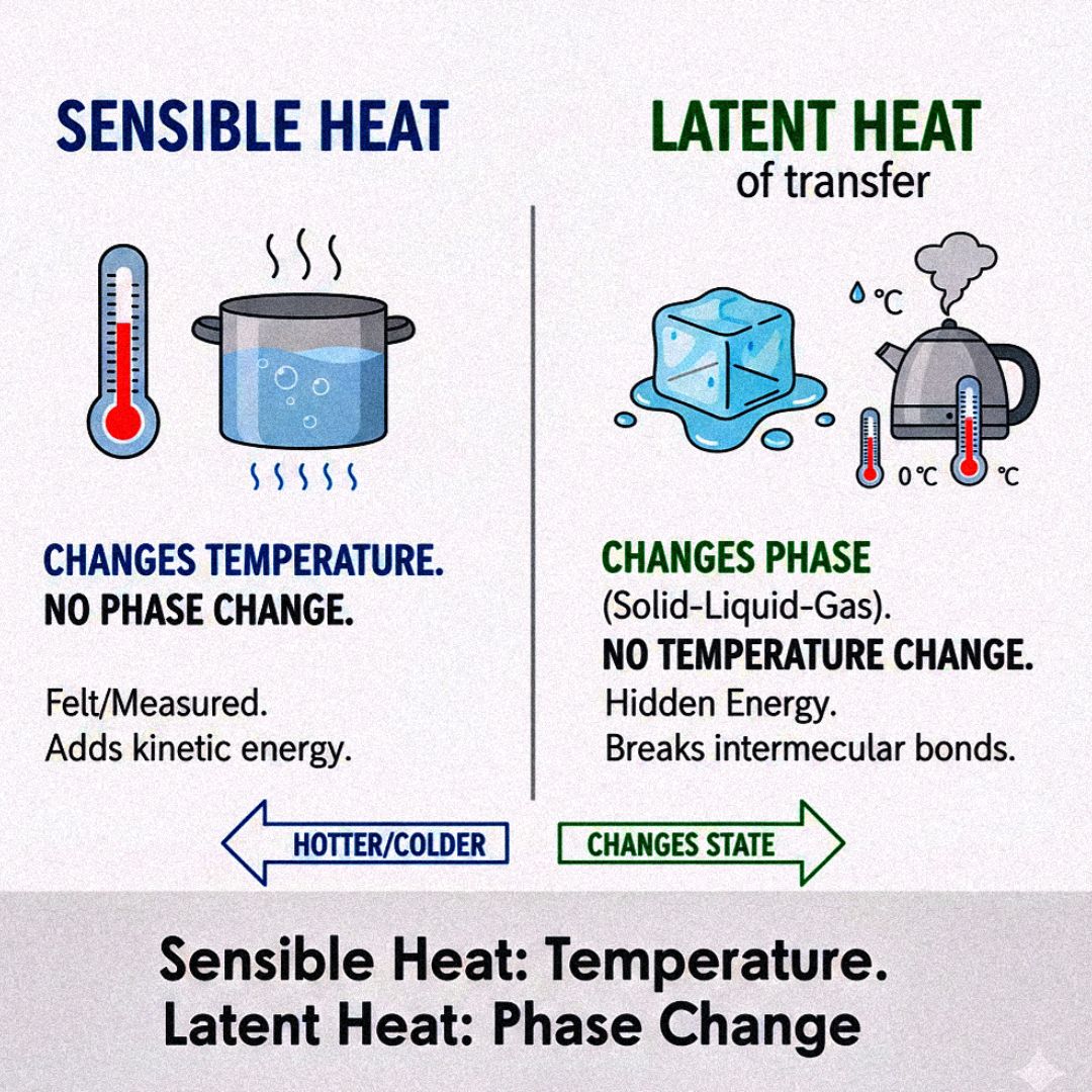 🌡️ Sensible Heat vs Latent Heat ️💨... - AgriBayaw Gineer | Facebook