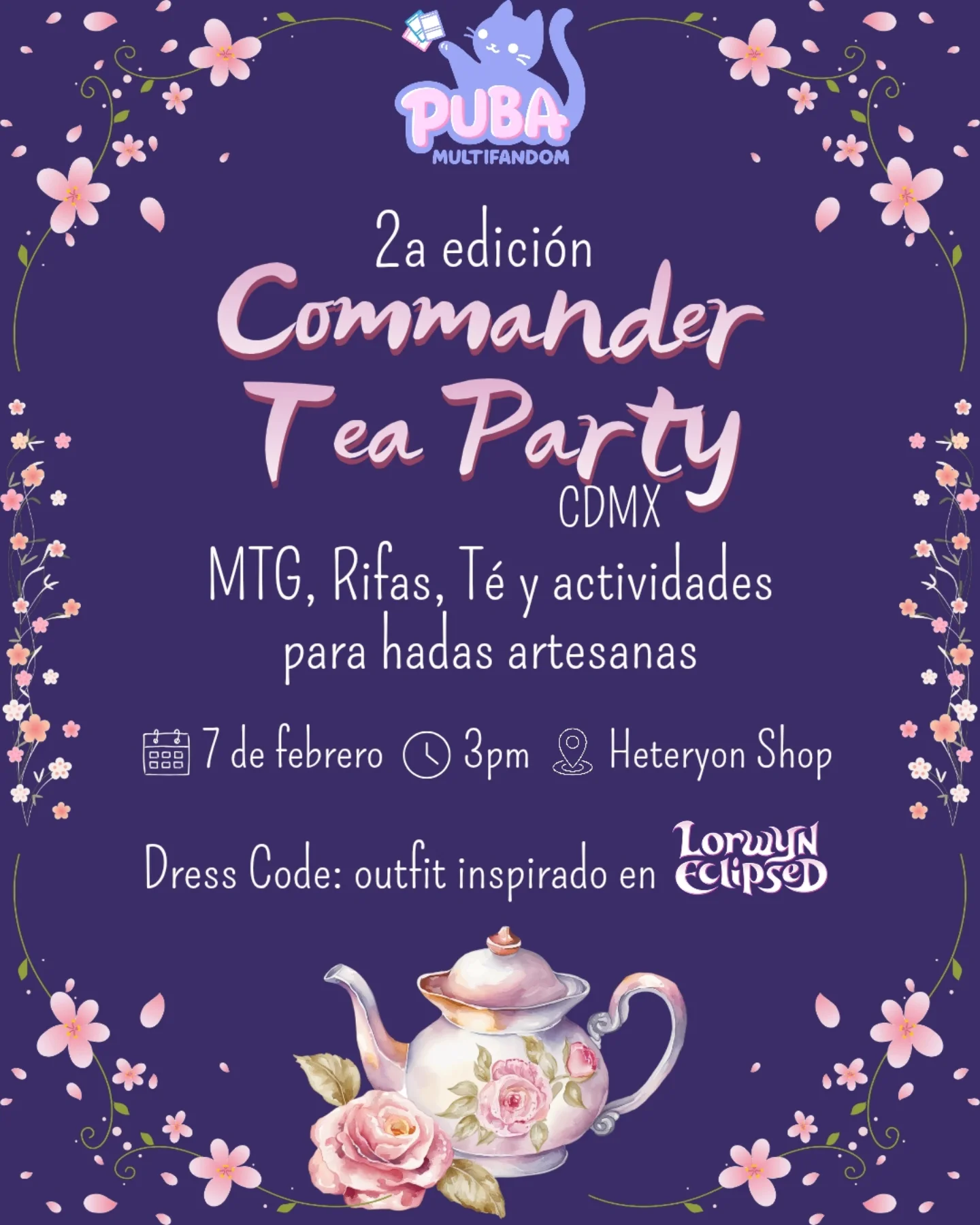 2da edición Commander Tea Party... - Puba Multifandom | Facebook