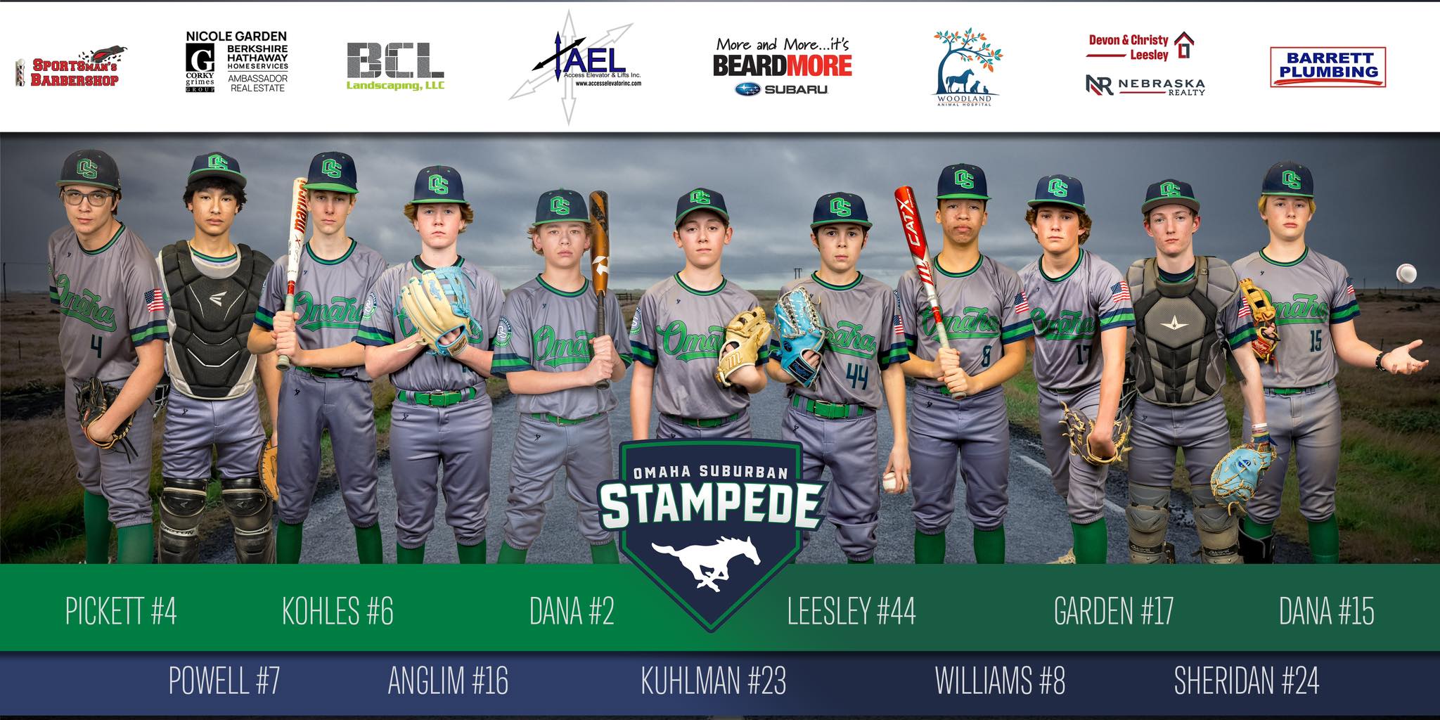 Omaha Suburban Stampede Gray 14U