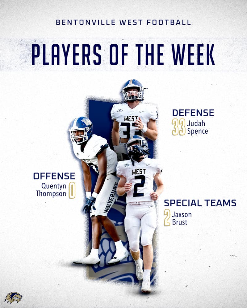 our players of the... - Bentonville West Wolverine Football | Facebook