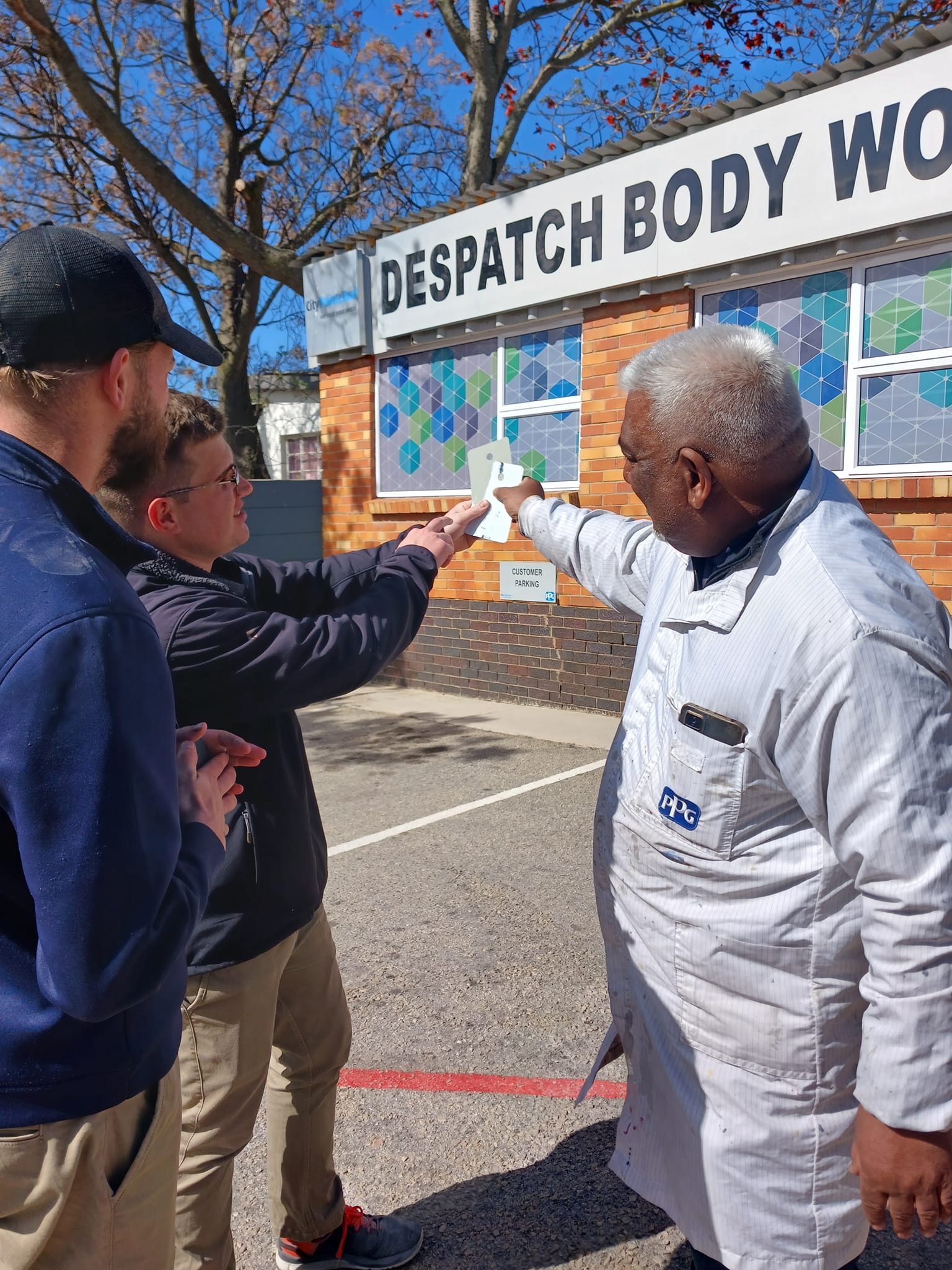 Colour matching training for our two... - Despatch Body Works