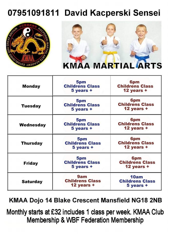 KMAA Martial Arts Mansfield 07951091811 | Mansfield