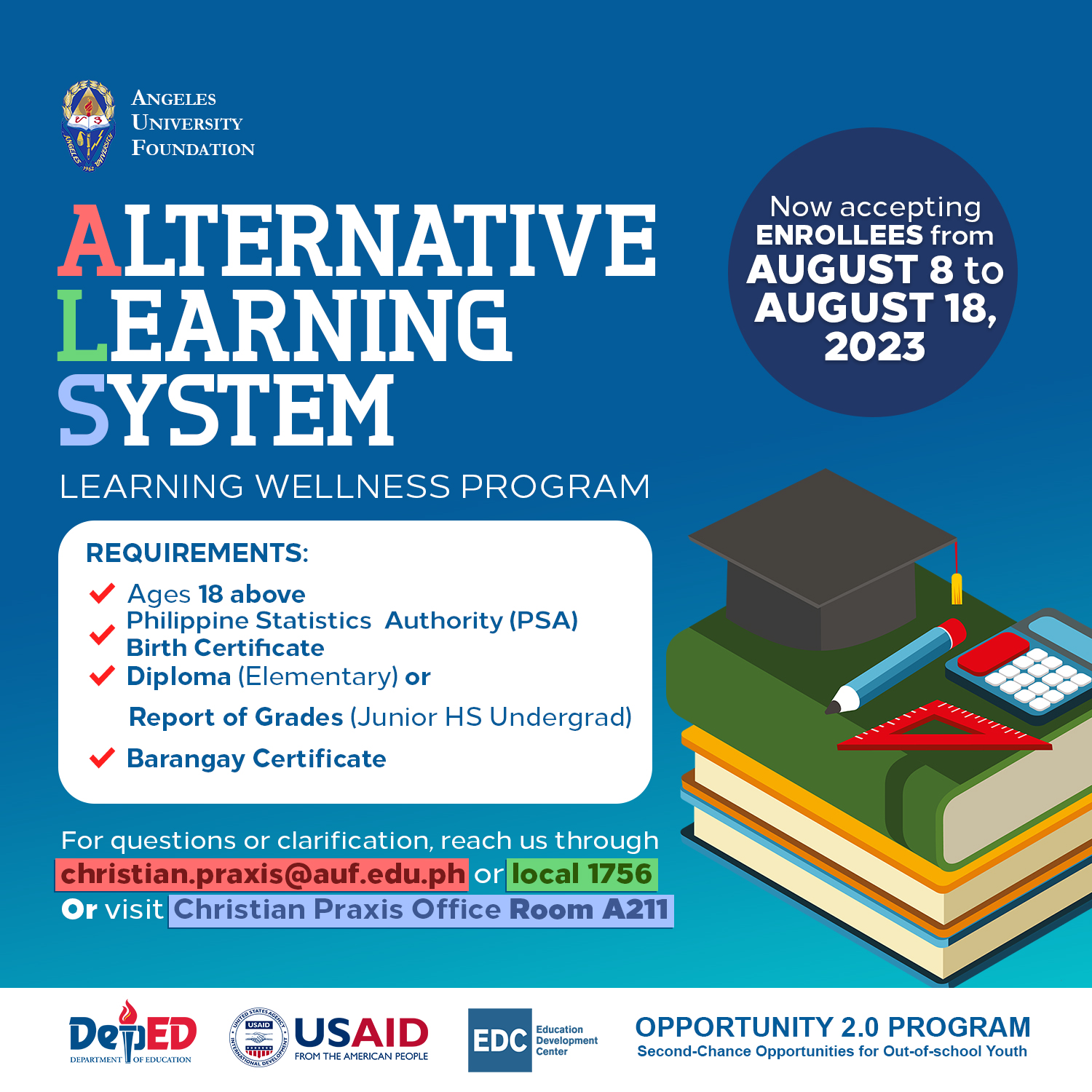GOOD NEWS! We are now accepting applicants for the ALS Learner Wellness ...
