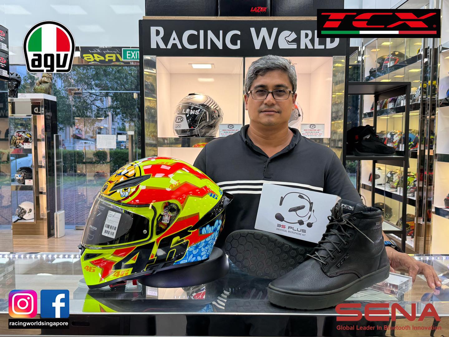 Thanks for the purchase AGV K1 S ASIAN FIT TOP ROSSI 2001 HELMET 
