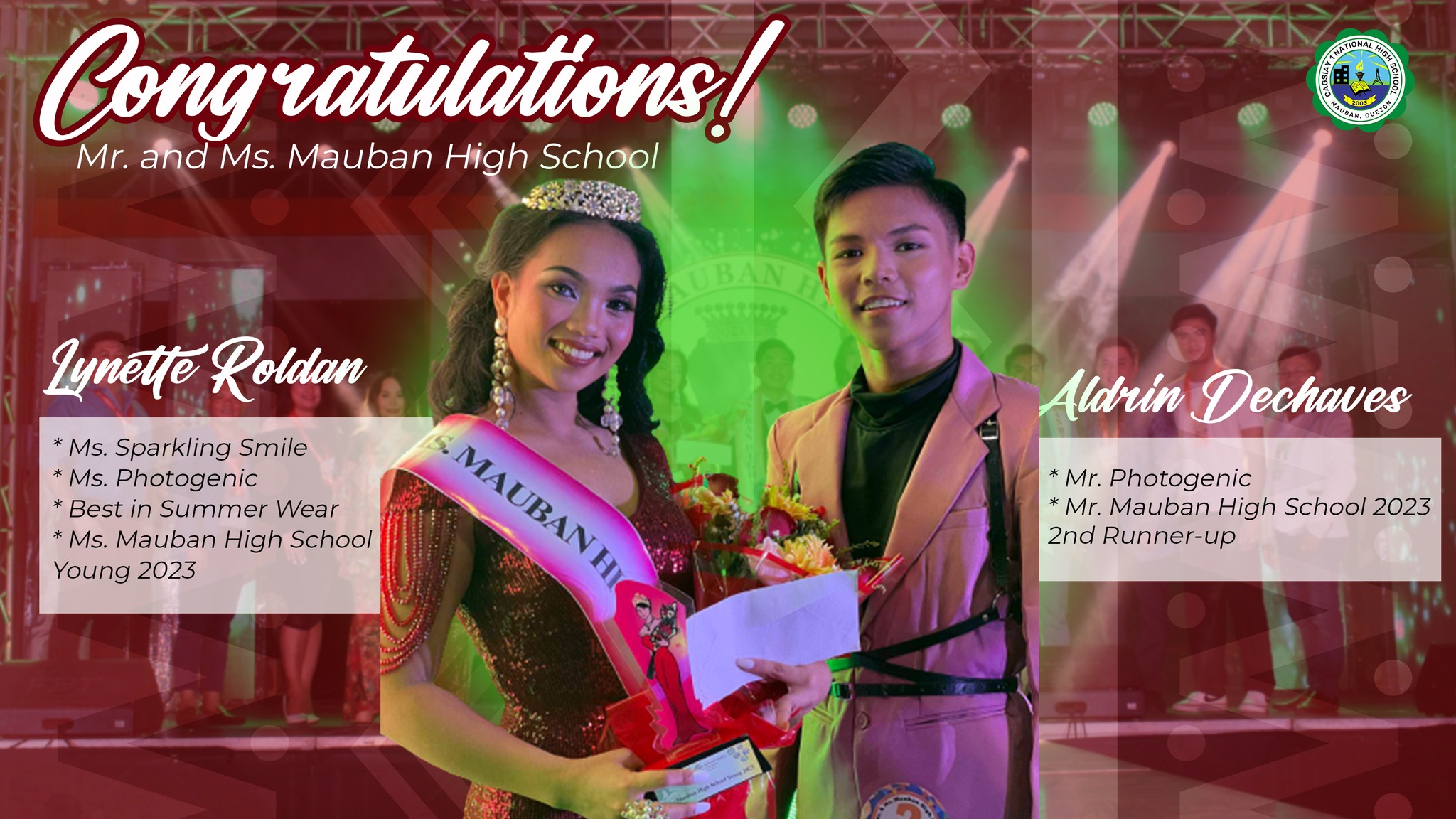 DepEd - Congratulations! Lynette Roldan - Ms. Sparkling Smile - Ms ...