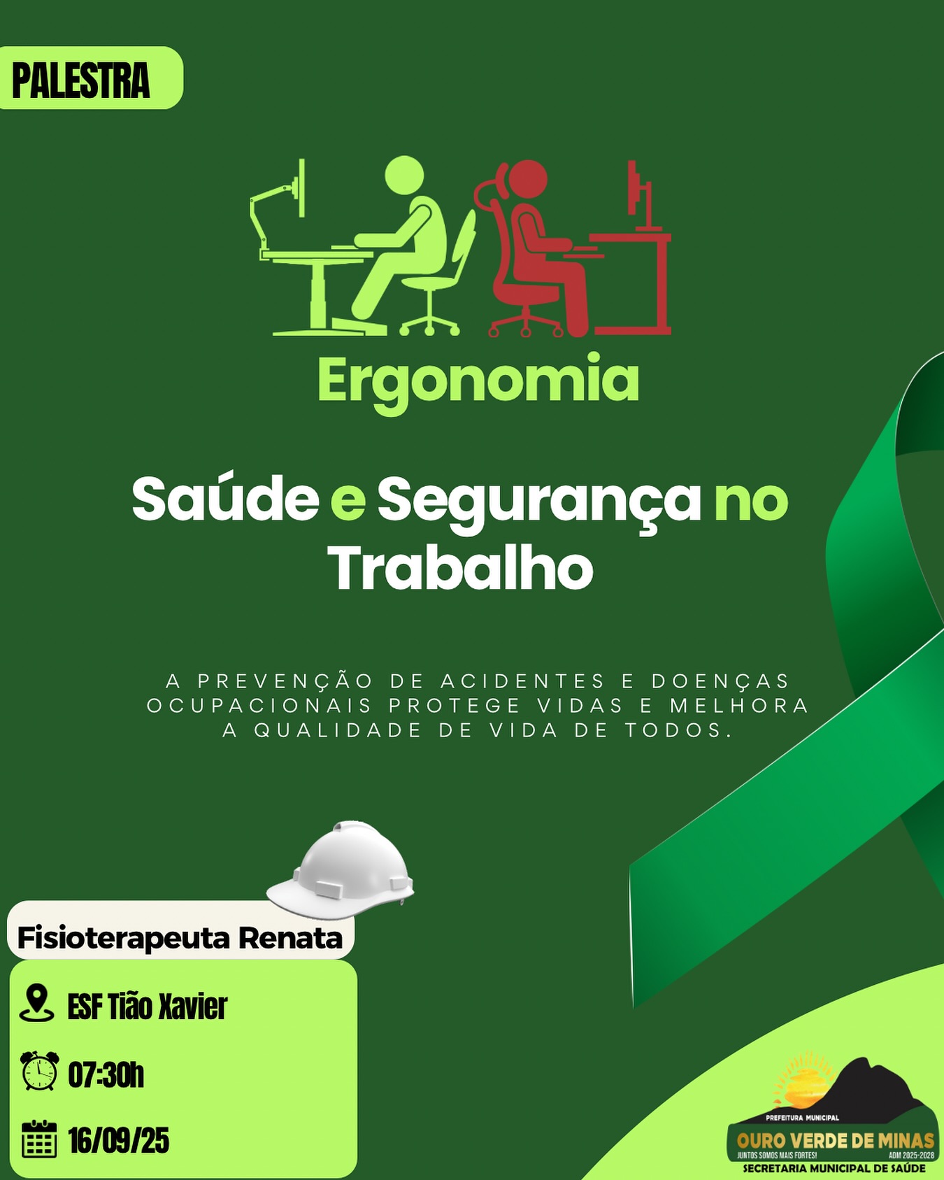 Secretaria - Palestra sobre Ergonomia: Saúde e Segurança no Trabalho 🪑💻 ...