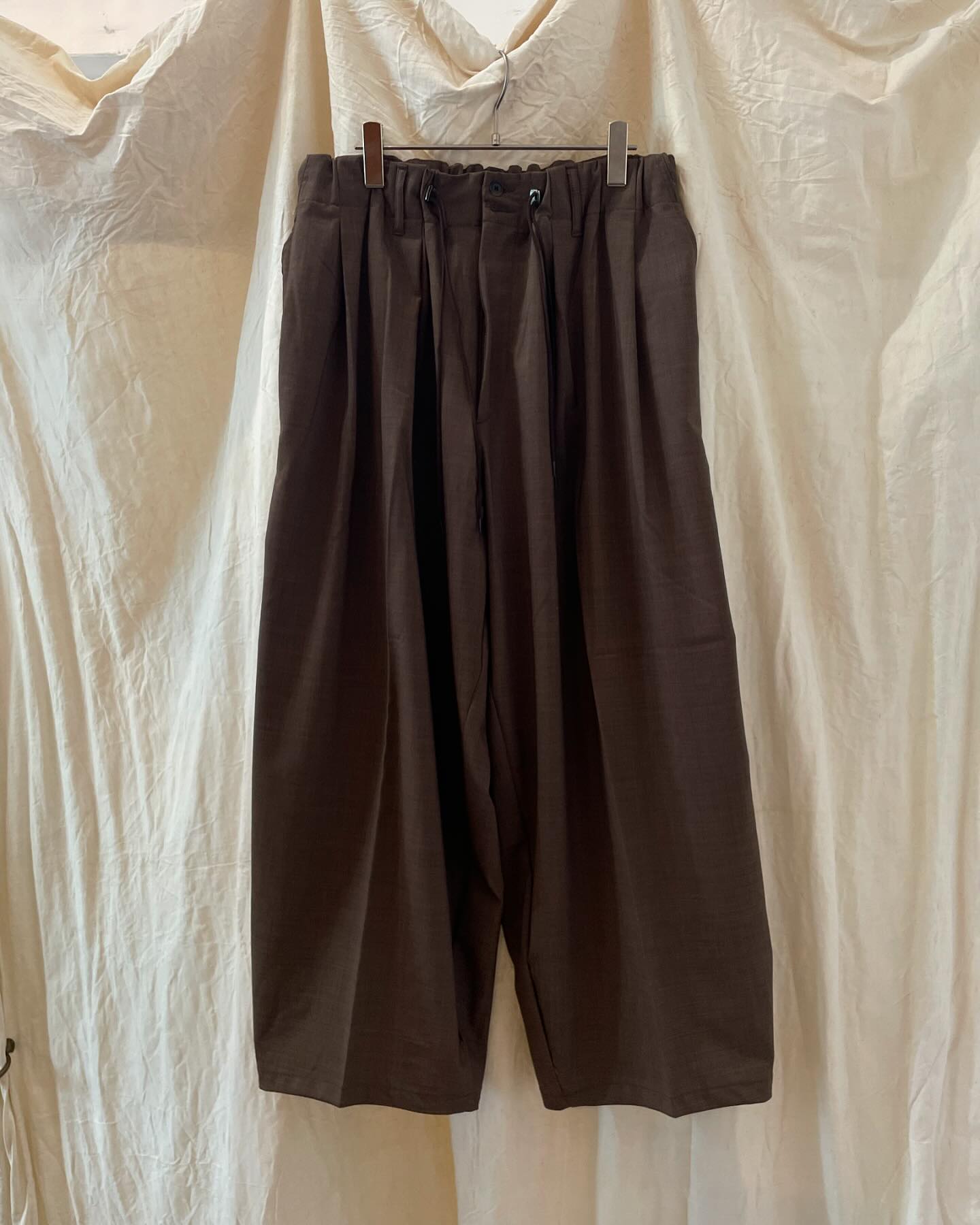 Vacation - □ sillageのbrown melange circular pants... | Facebook