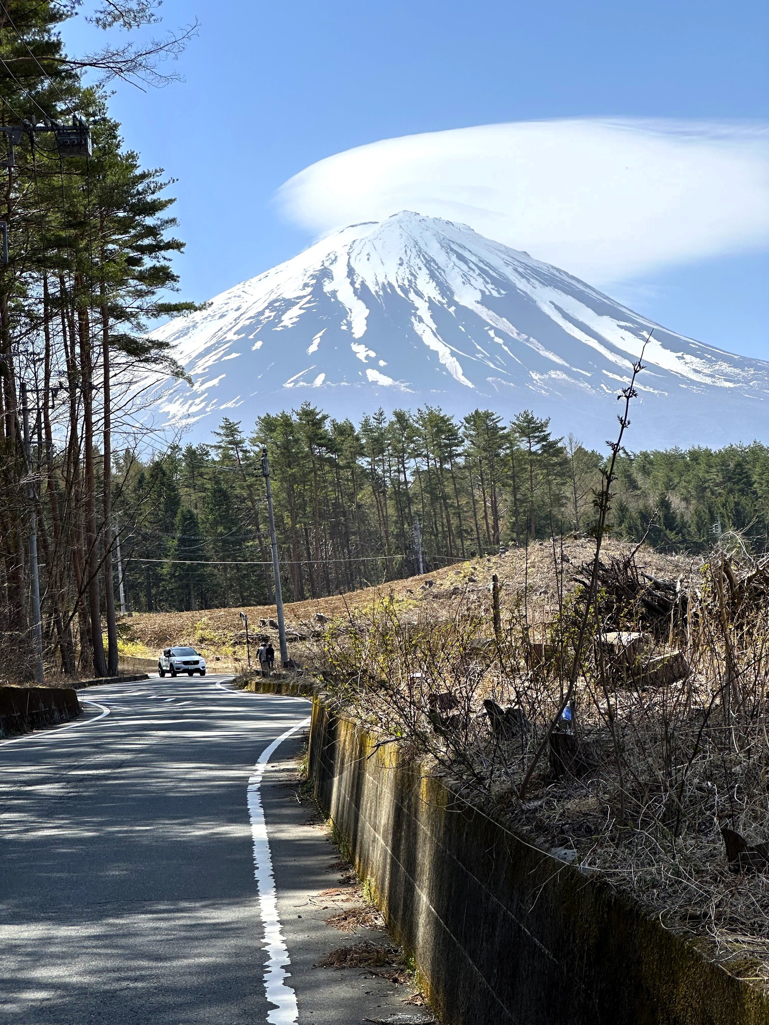 Mount Fuji view near Lake Kawaguchi