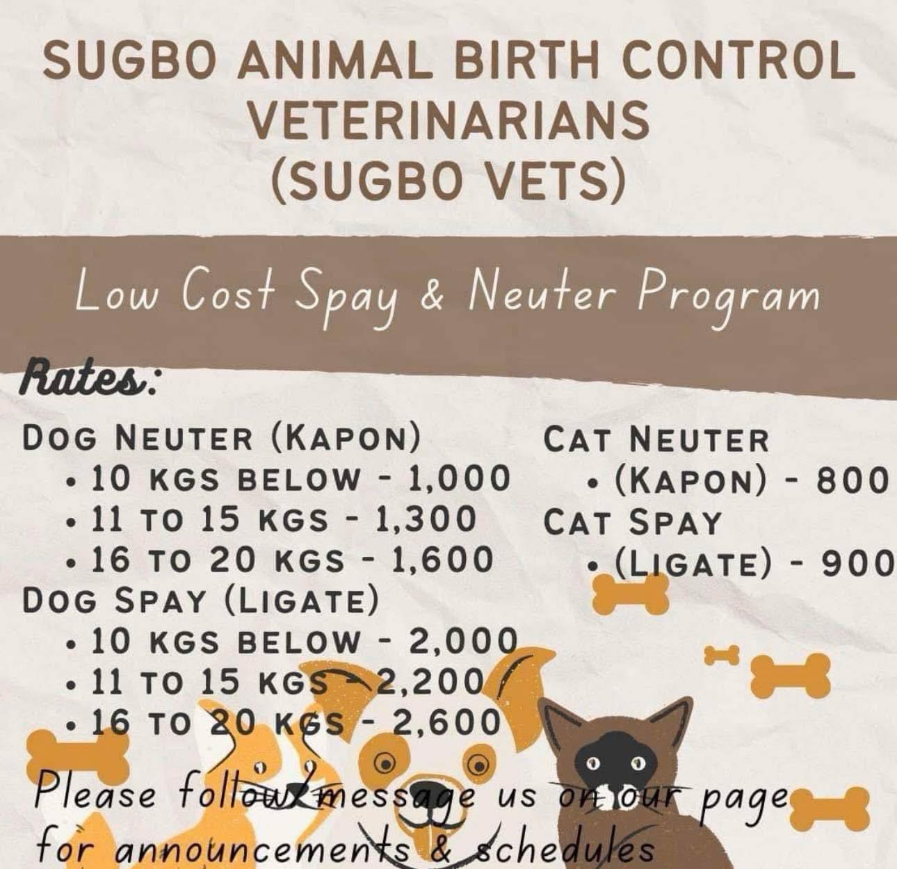 Sugbo Animal... - Sugbo Animal Birth Control Veterinarians